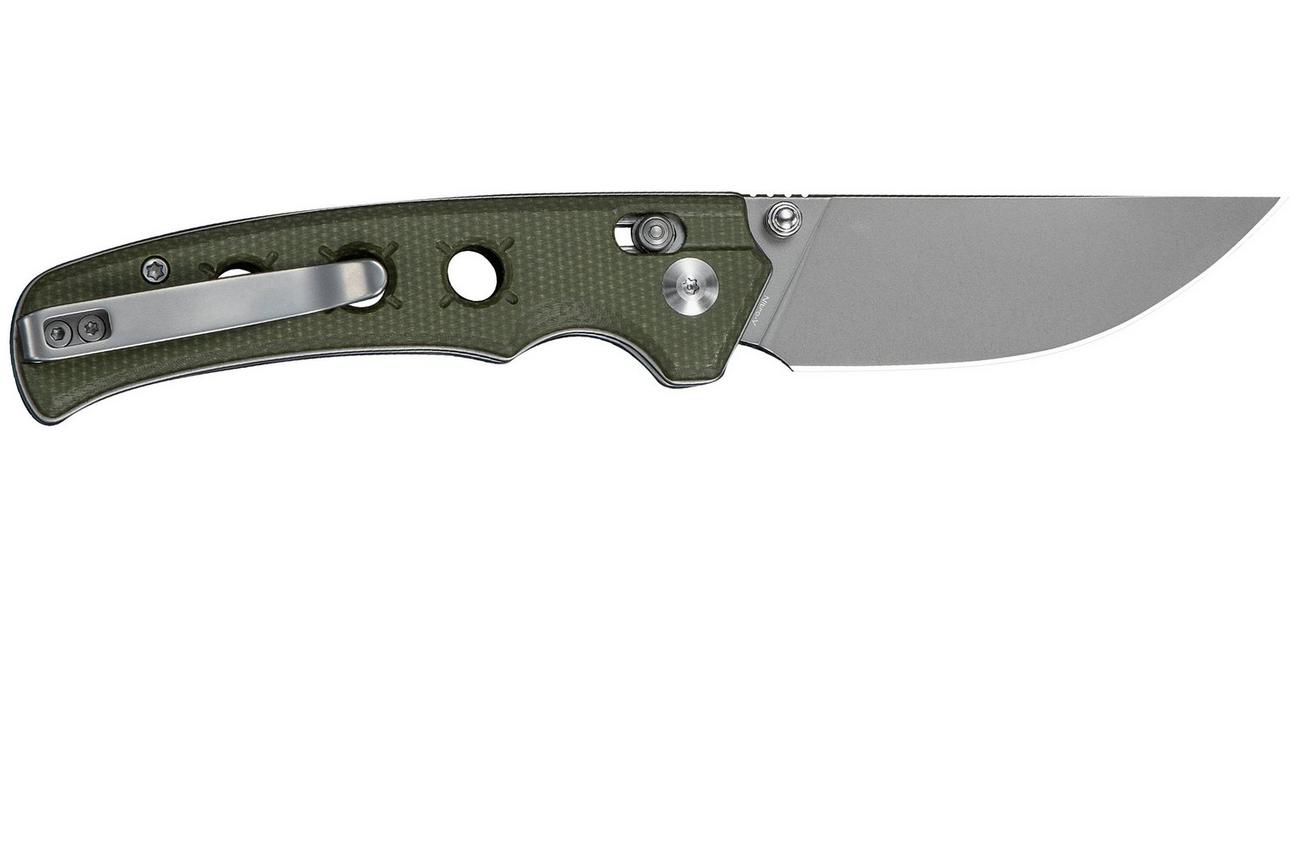 Civivi Noctis C24020C-3 Stonewashed Nitro-V, Olive Canvas Micarta, zakmes