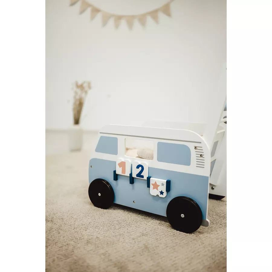 kindsgard Lauflernwagen turbus blau