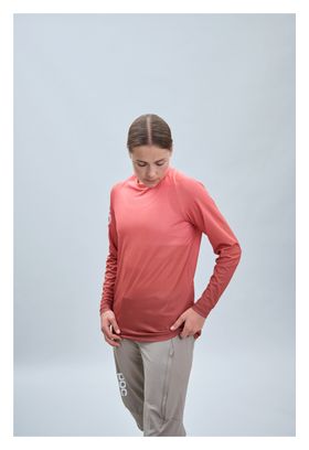 Maillot Manches Longues Femme Poc Essential MTB Lite Dégradé Corail