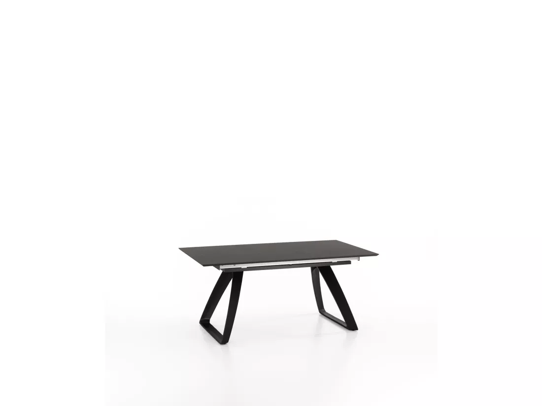 Barret Table Extensible (170/270 x 90 cm) en HPL sur MDF Gris Foncé
