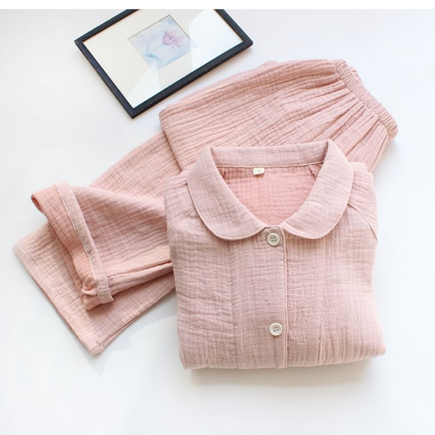 Dogini - Bijpassende pyjamaset voor koppels: effen shirt + broek