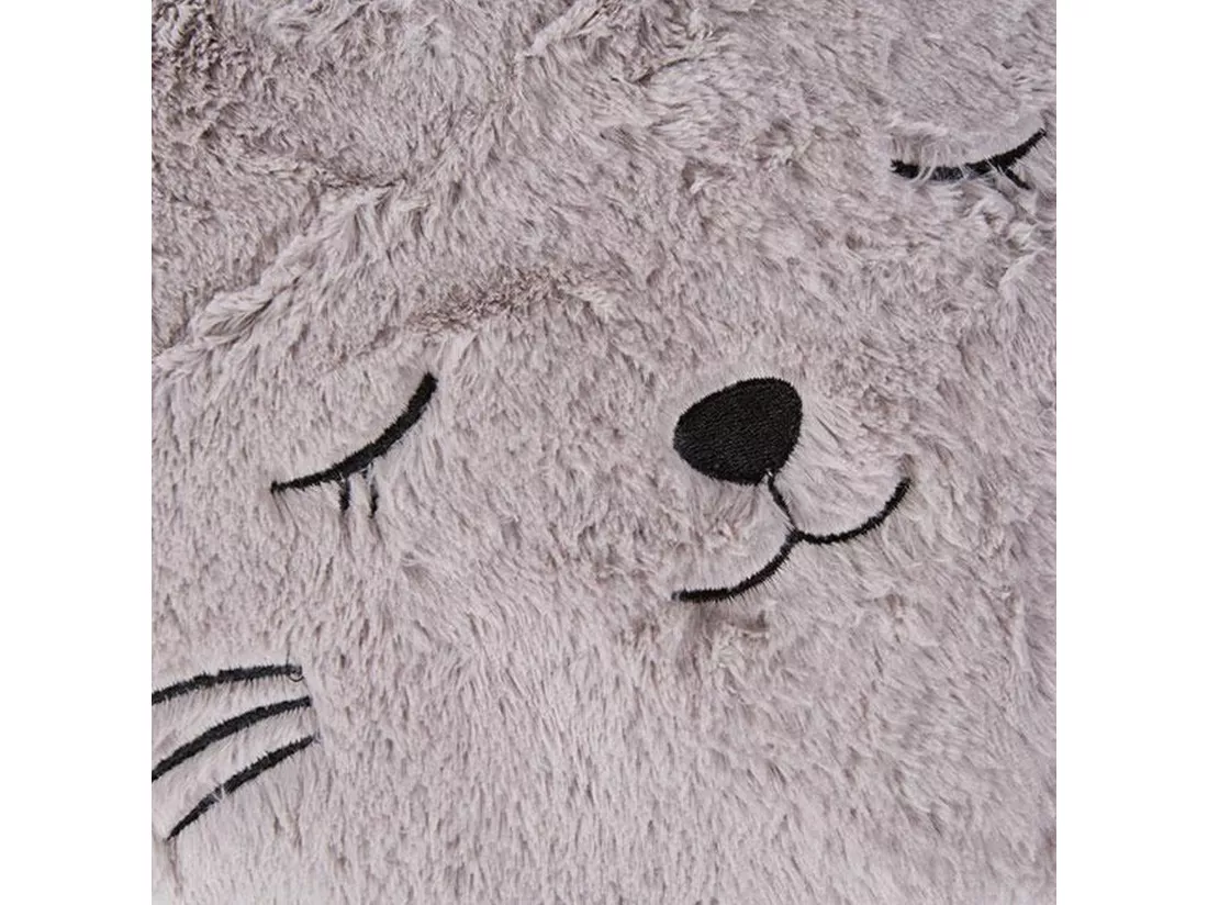 WELL HOME - Coussin rond en peau de chat