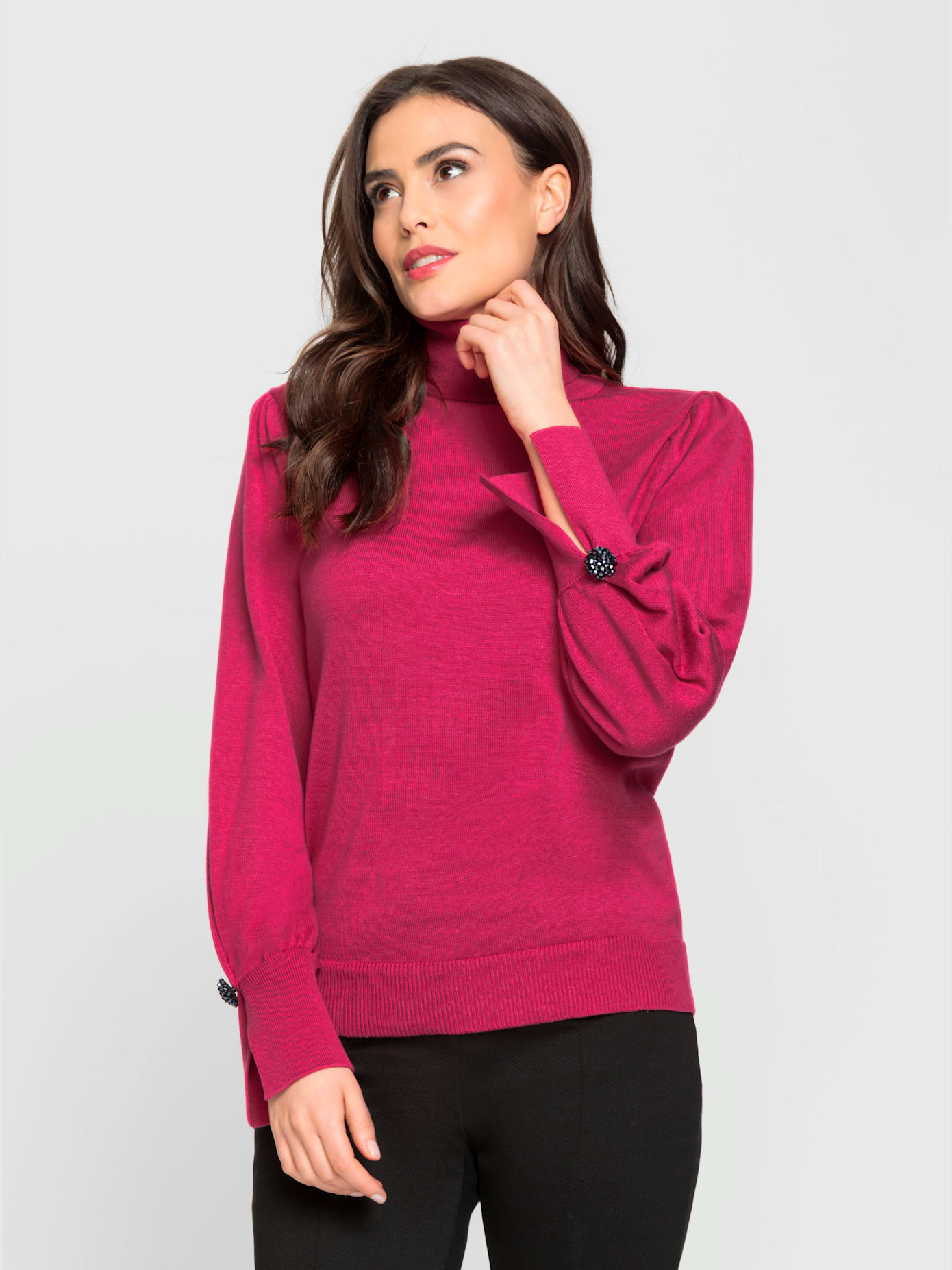 Pull col roulé flatteur