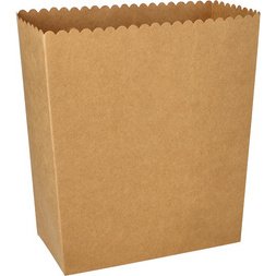 Boîte à pop-corn en carton 'pure' carré, 2.400 ml