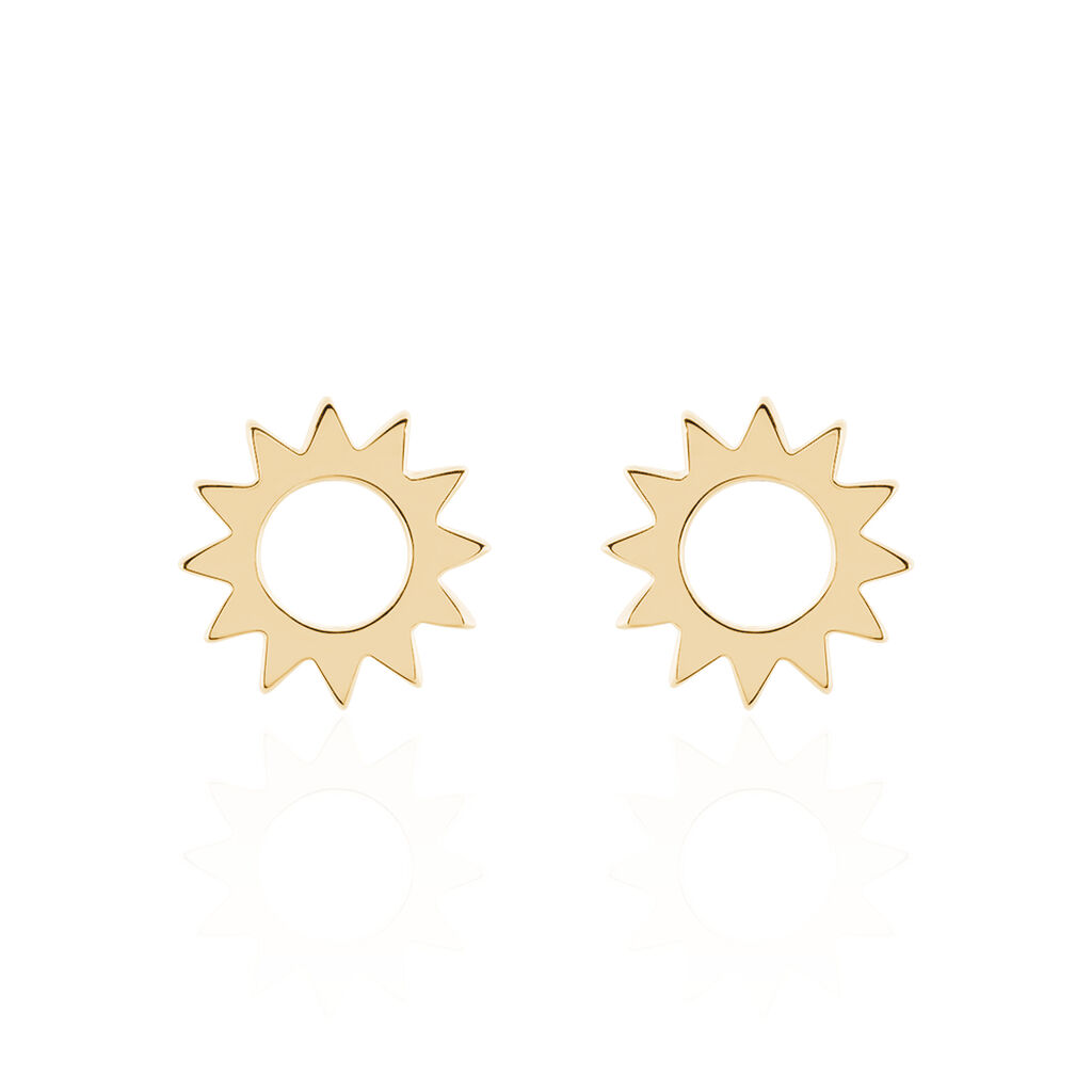 Boucles D'oreilles Puces Adelinda Plaqué Or Jaune