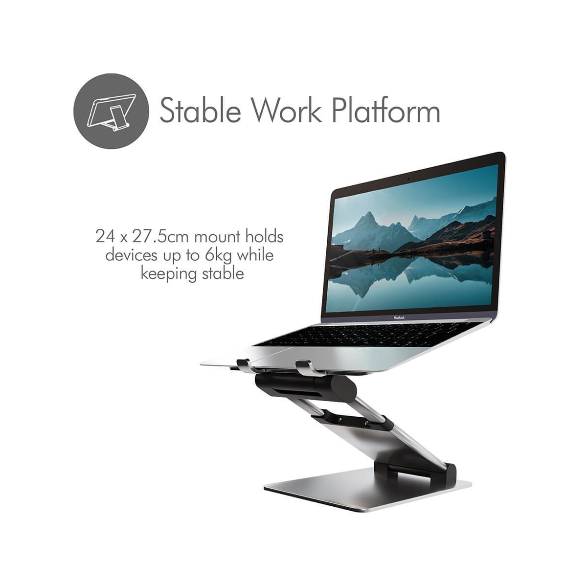 DESIRE2 Laptopstativ Supreme Sit-Stand Aluminium