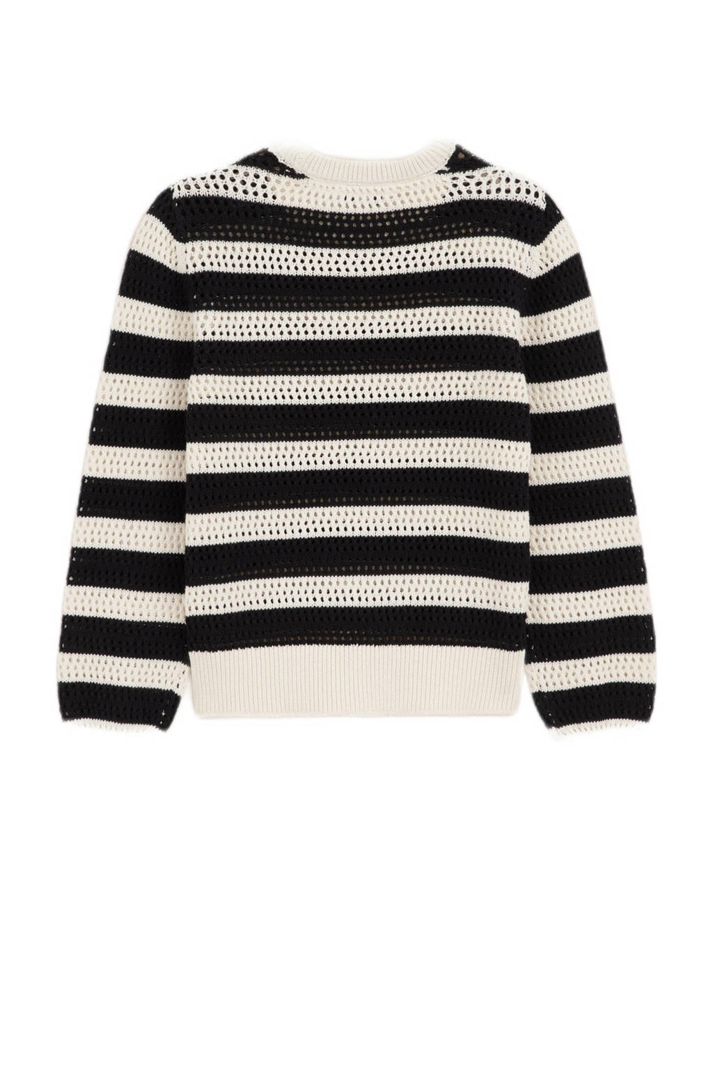 WE Fashion gebreide trui zwart