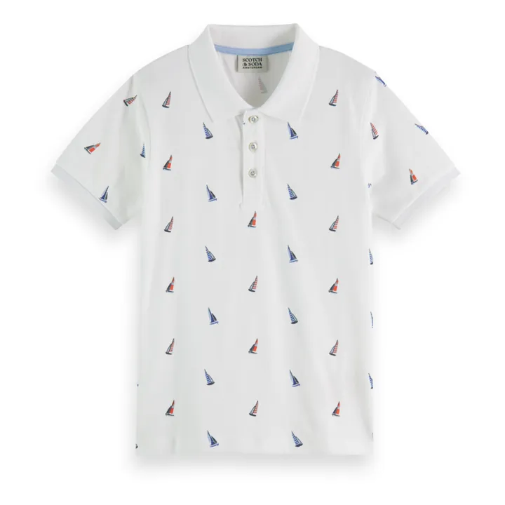 Scotch & Soda Polo Mini Voiles | Blanc