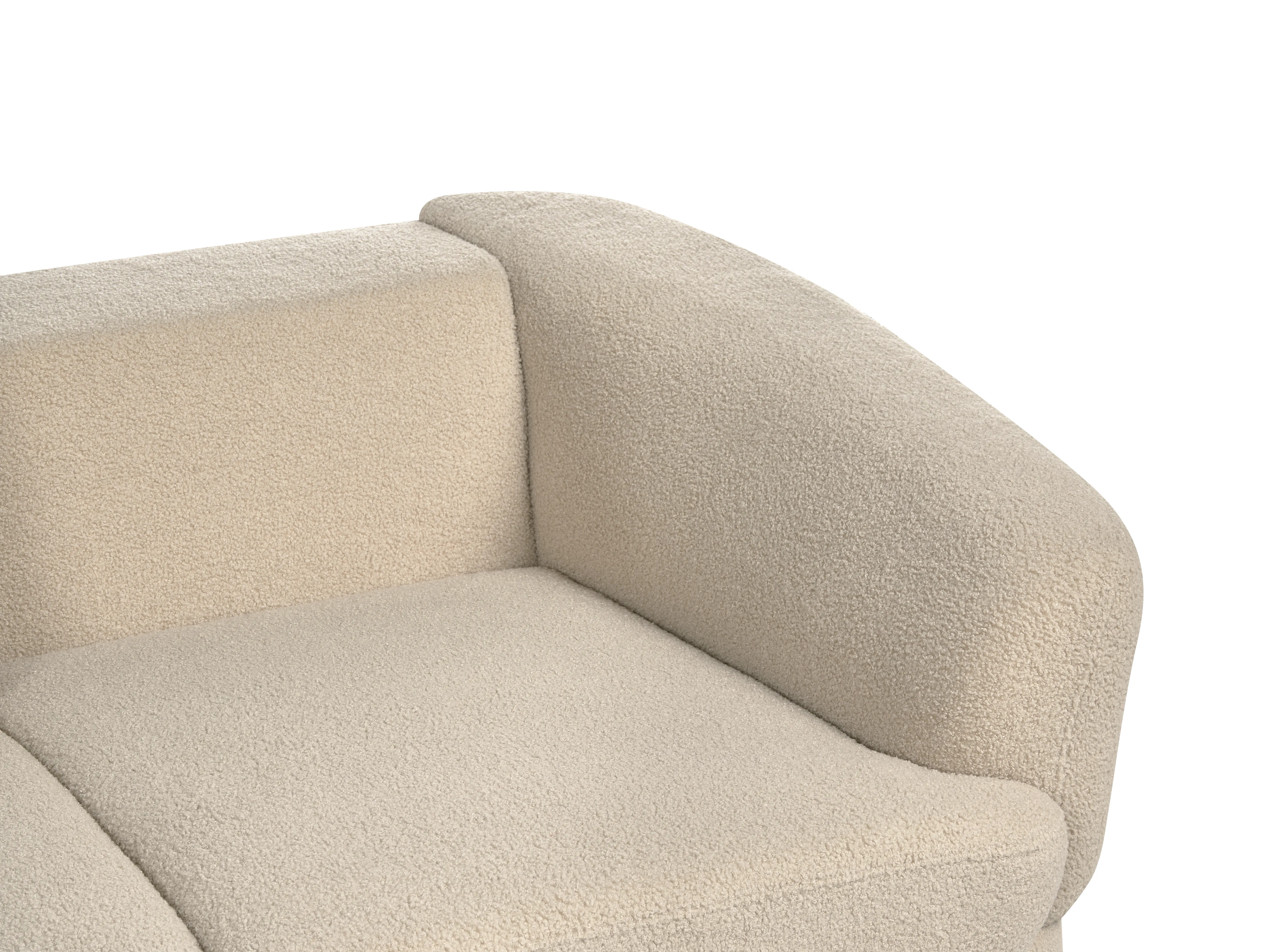 Bank 2-zits KJAER Bouclé Lichtbeige