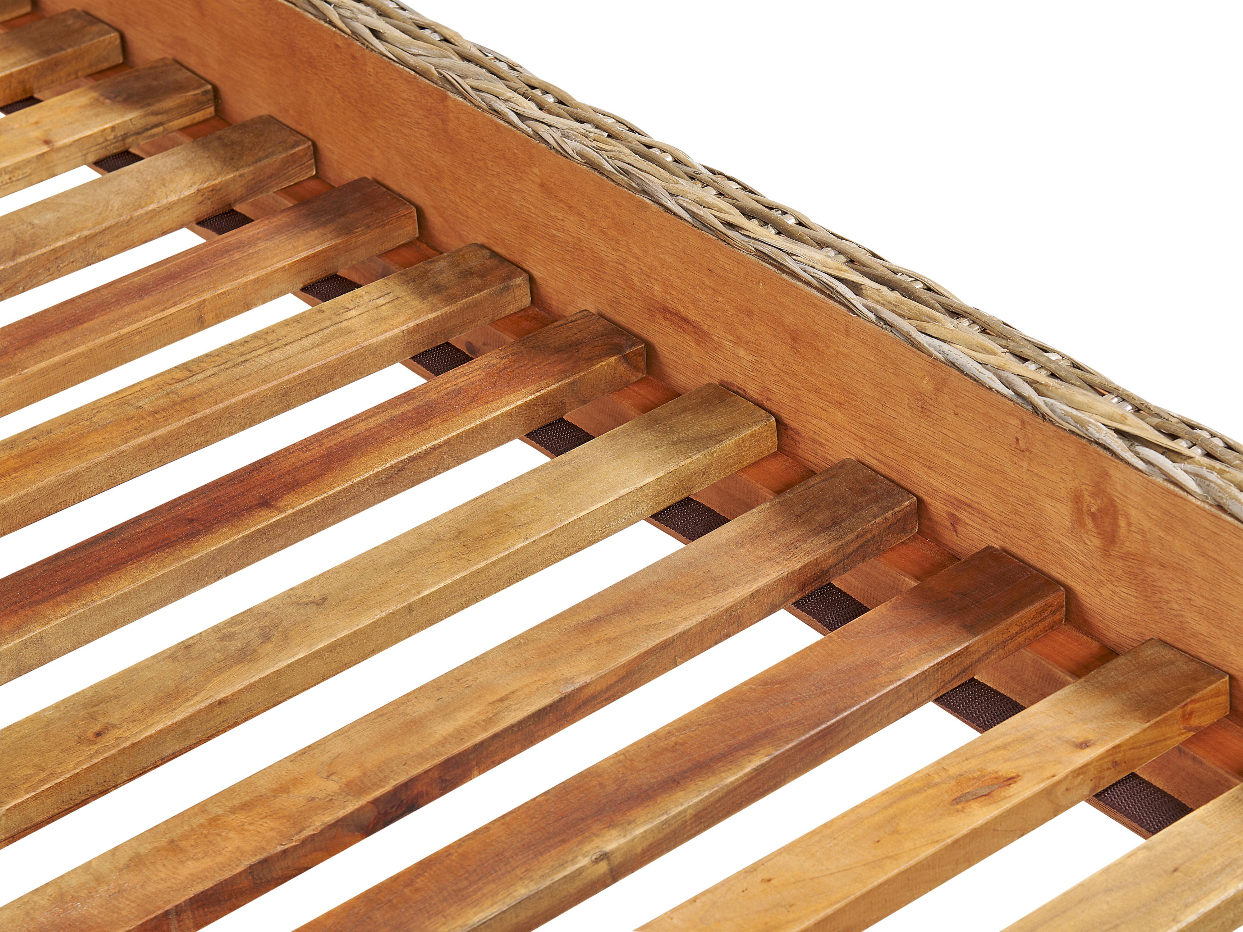 Bed Rotan SALBRIS 180 x 200 cm Natuurlijk