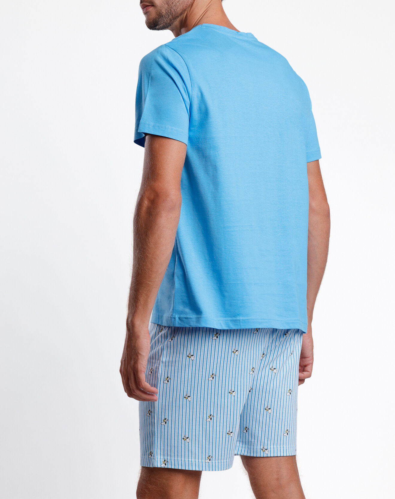 Peanuts Pyjama T-Shirt & Short Gaspard bleu