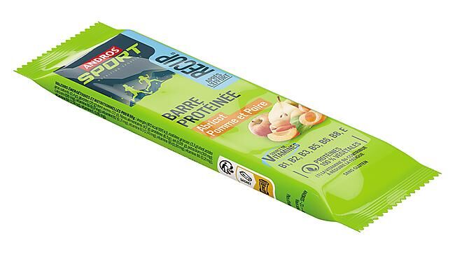 ANDROS SPORT - BARRES PROTEINEE POMME POIRE ABRICOT