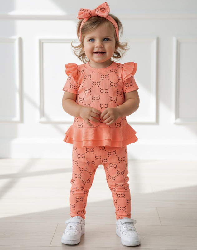 Summer girl designer set - oranje