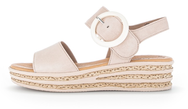 Gabor Keilsandalette  , Plateau, Sommerschuh, Sandale mit trendigem Zierschnalle