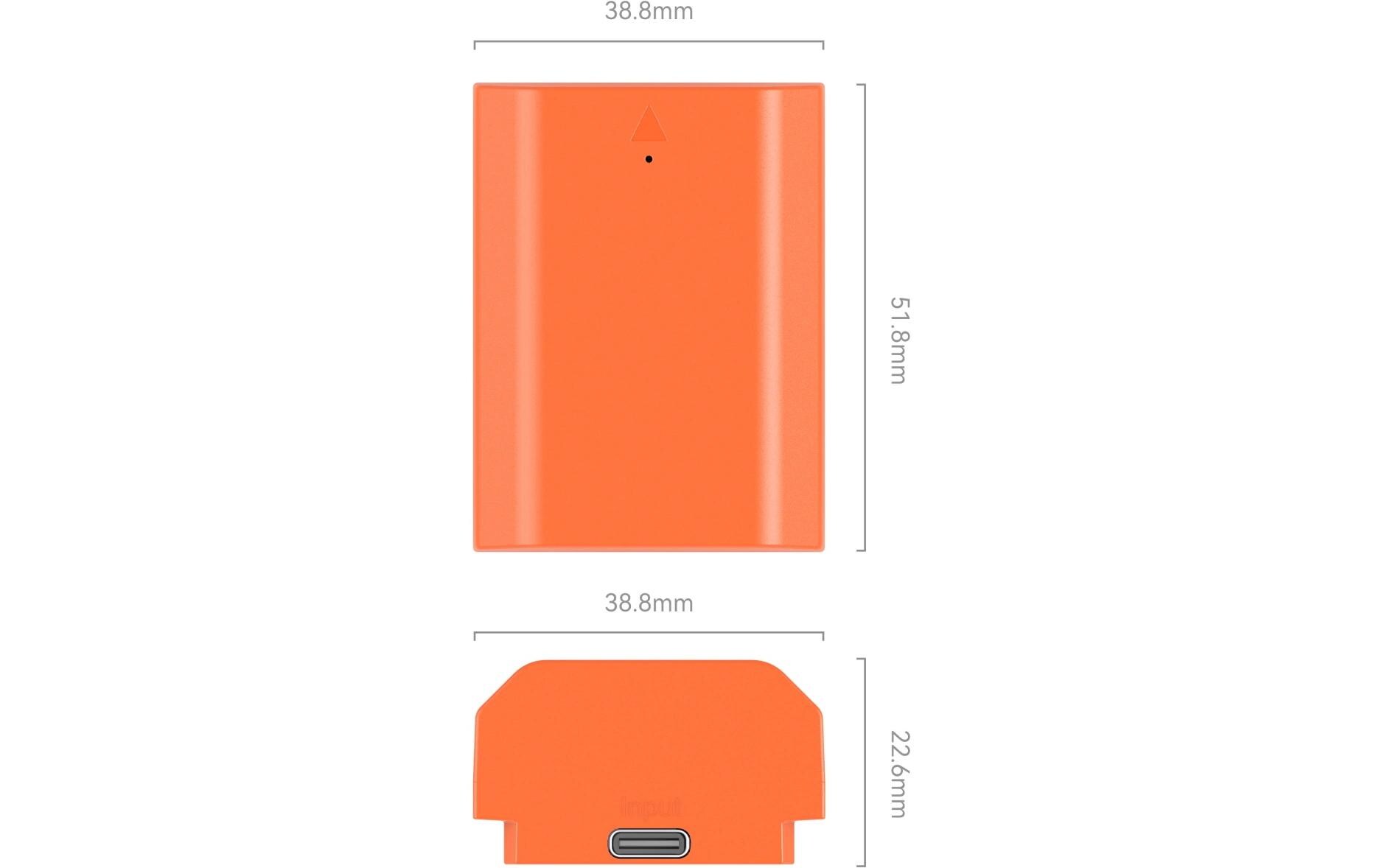 Digitalkamera-Akku NP-FZ100 USB-C OrangeWiederaufladbarer Kamera-Akku
