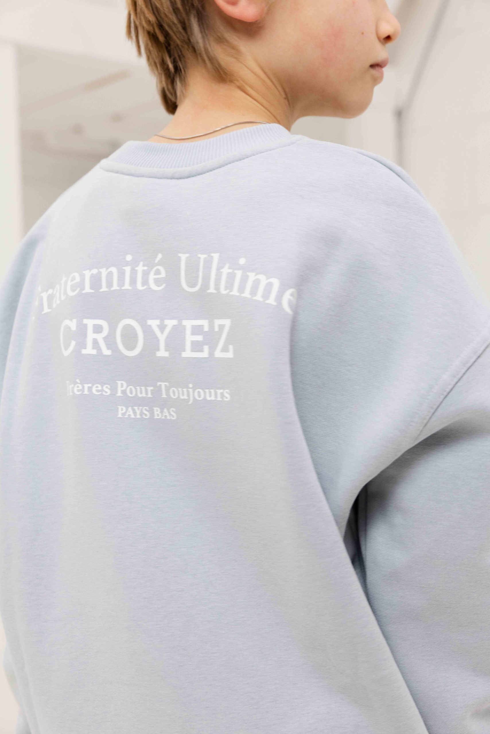 Croyez Fraternité Sweater Kids Lichtblauw