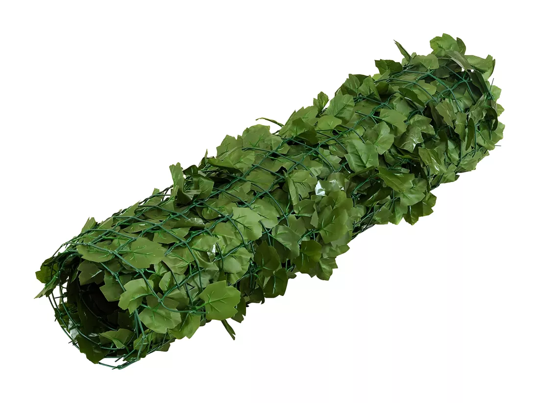 Clôture en Feuillage Artificielle 150 x 240CM avec Feuilles de Lierre en Plastique et vinyle Protection UV, Haie Artificielle Brise Vue pour Balcon,Terrasse,Jardin Vert