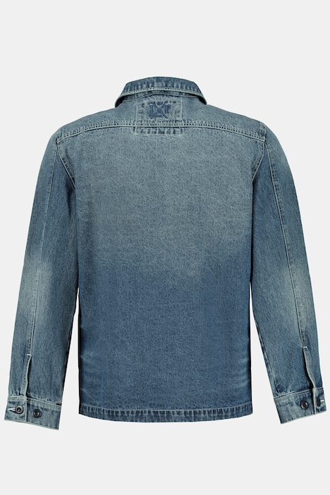 Jeansjacke, Workerstyle, große Taschen