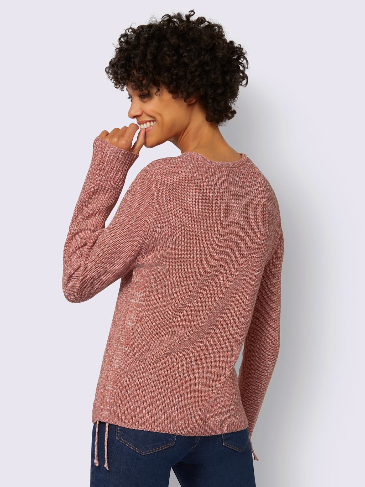 Pull tricot chiné
