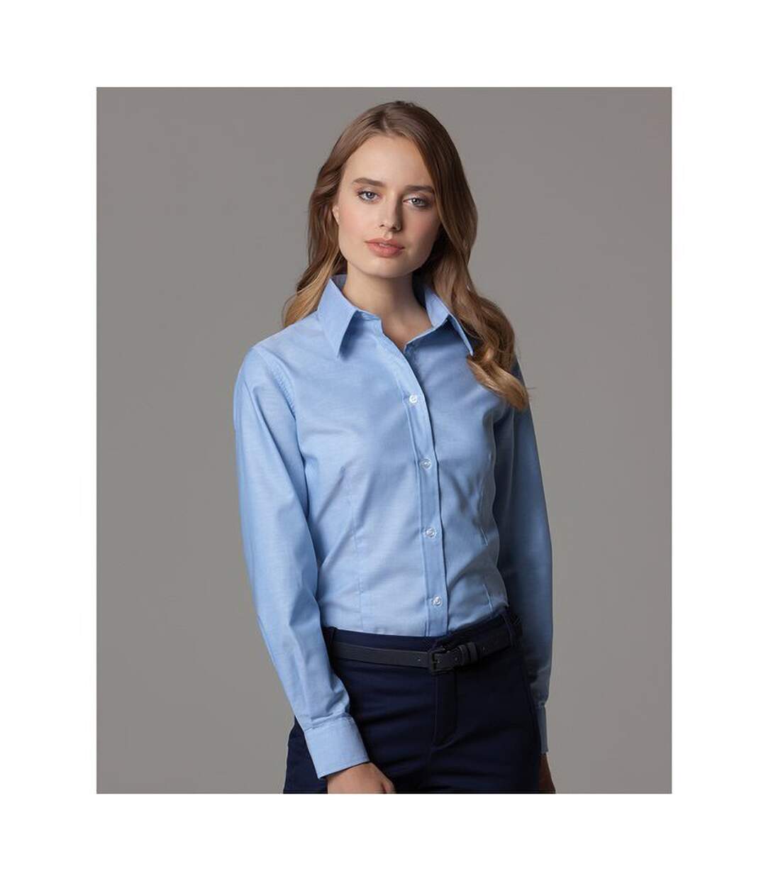 Russell Collection - Chemisier à manches longues - Femme (Bleu clair) - UTBC1022