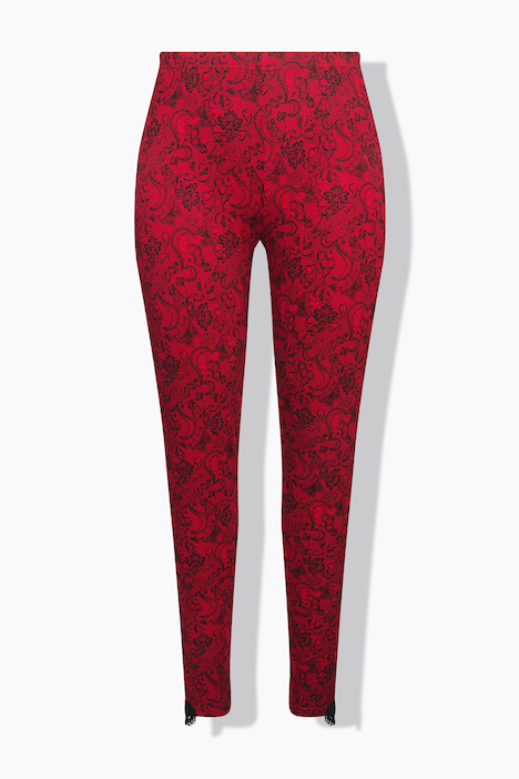 Leggings, Spitzendruck, schmales Bein, Elastikbund