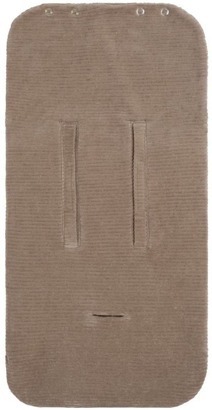 Baby's Only Voetenzak autostoel 0+ Sense - Clay - Zachte rib corduroy stof - Geschikt voor drie- en vijfpuntsgordel