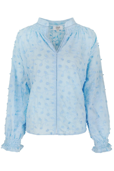 C&S The Label blauwe dames blouse
