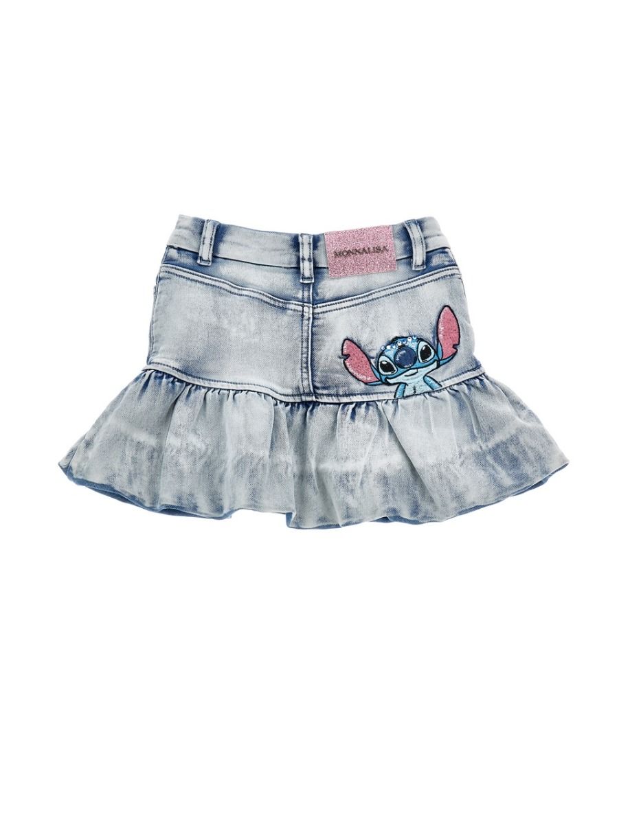 Monnalisa Denim Skirt Stitch