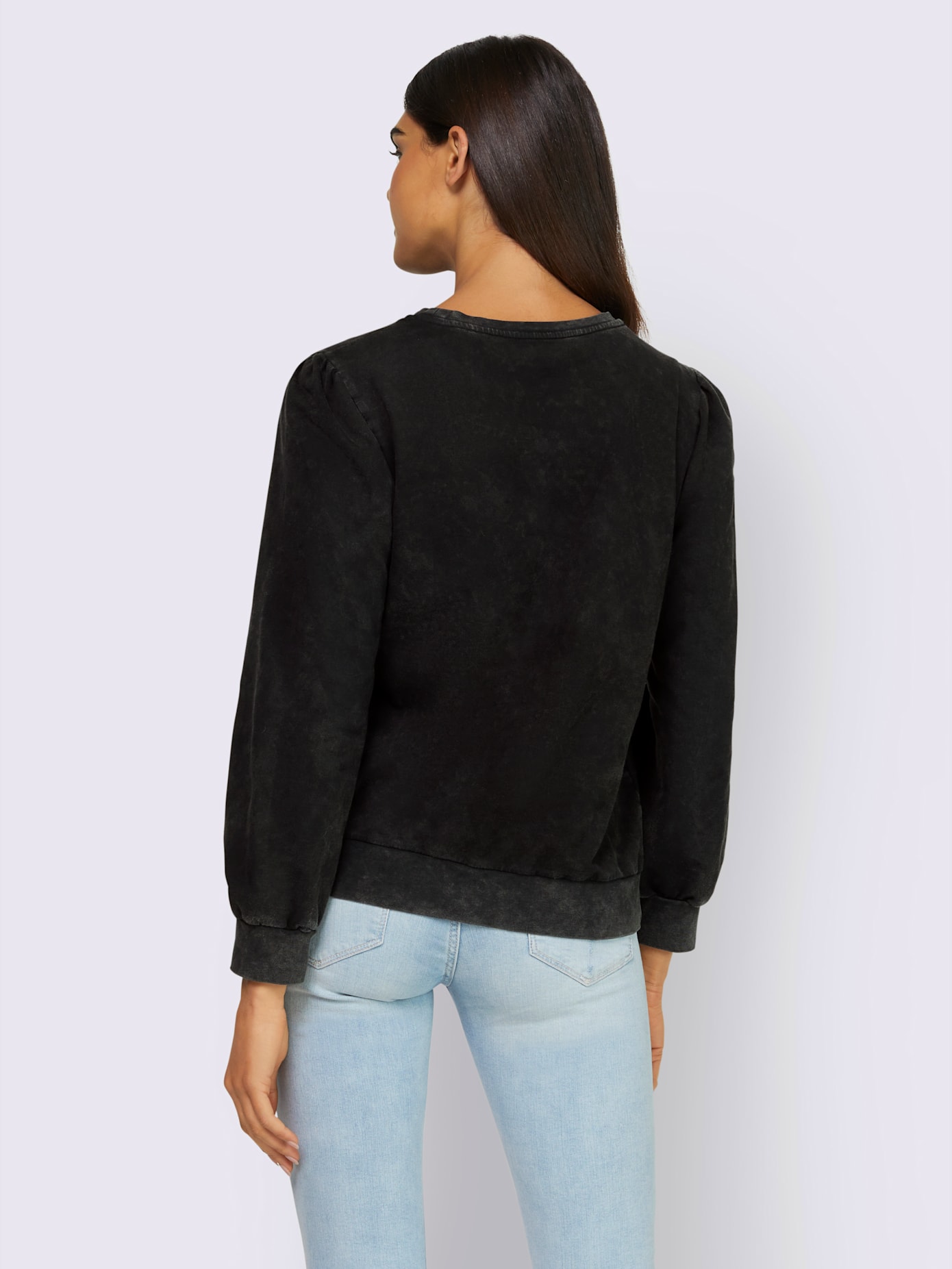 Sweat-shirt délavé tendance