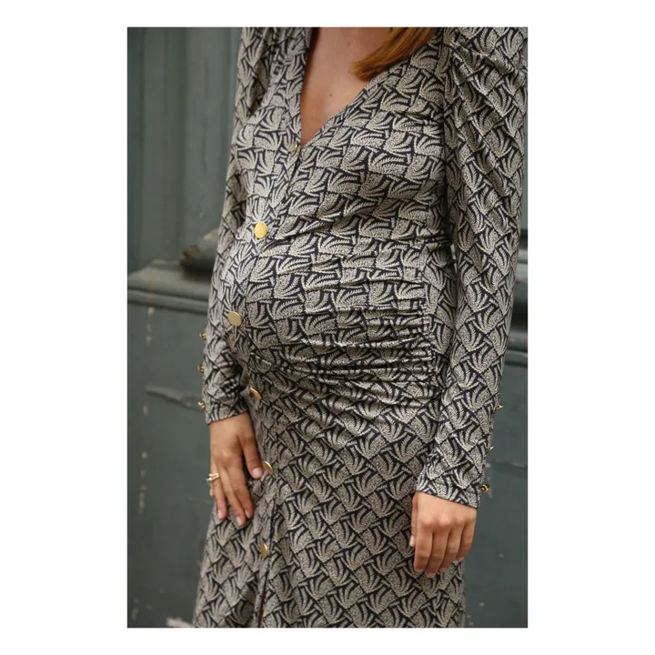 Paloma Collection Robe de Grossesse Sofia Comporta | Noir
