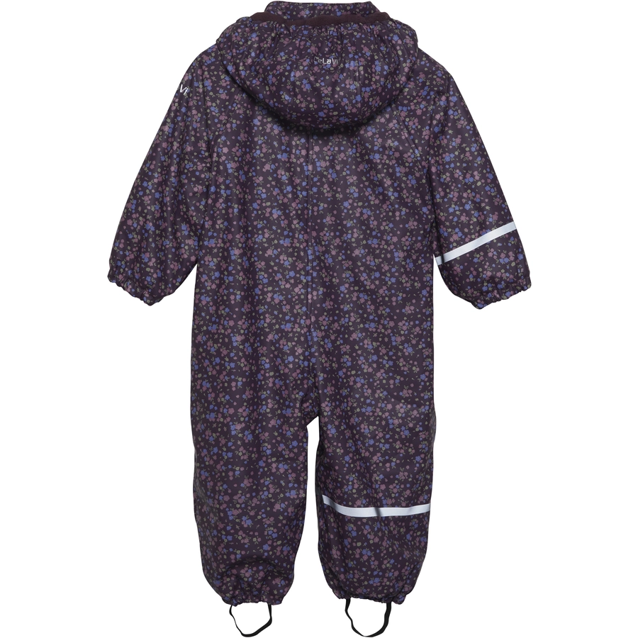 CeLaVi Regenoverall mit Fleece Plum Perfect
