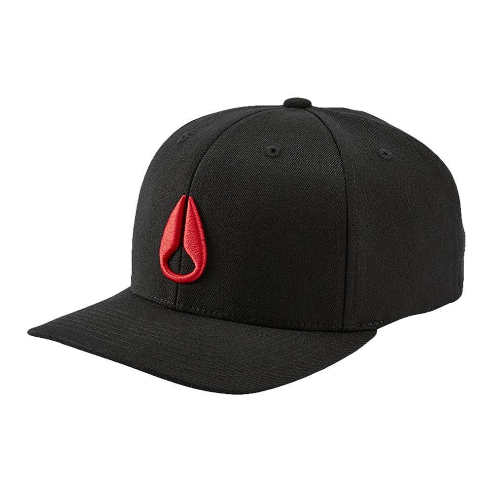 Nixon DEEP DOWN - Casquette black/red