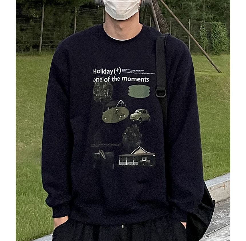 MRCYC - Sweatshirt met ronde hals en letterprint