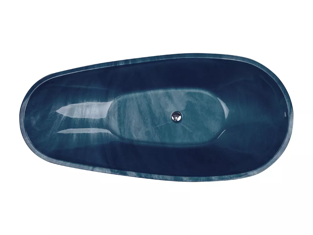 Baignoire îlot bleu marine 170 x 80 cm RIOJA