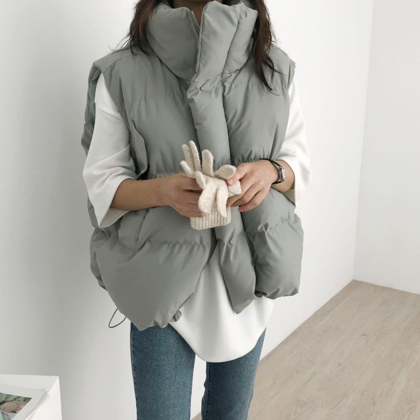 Coris - Gewatteerd vest met kraag