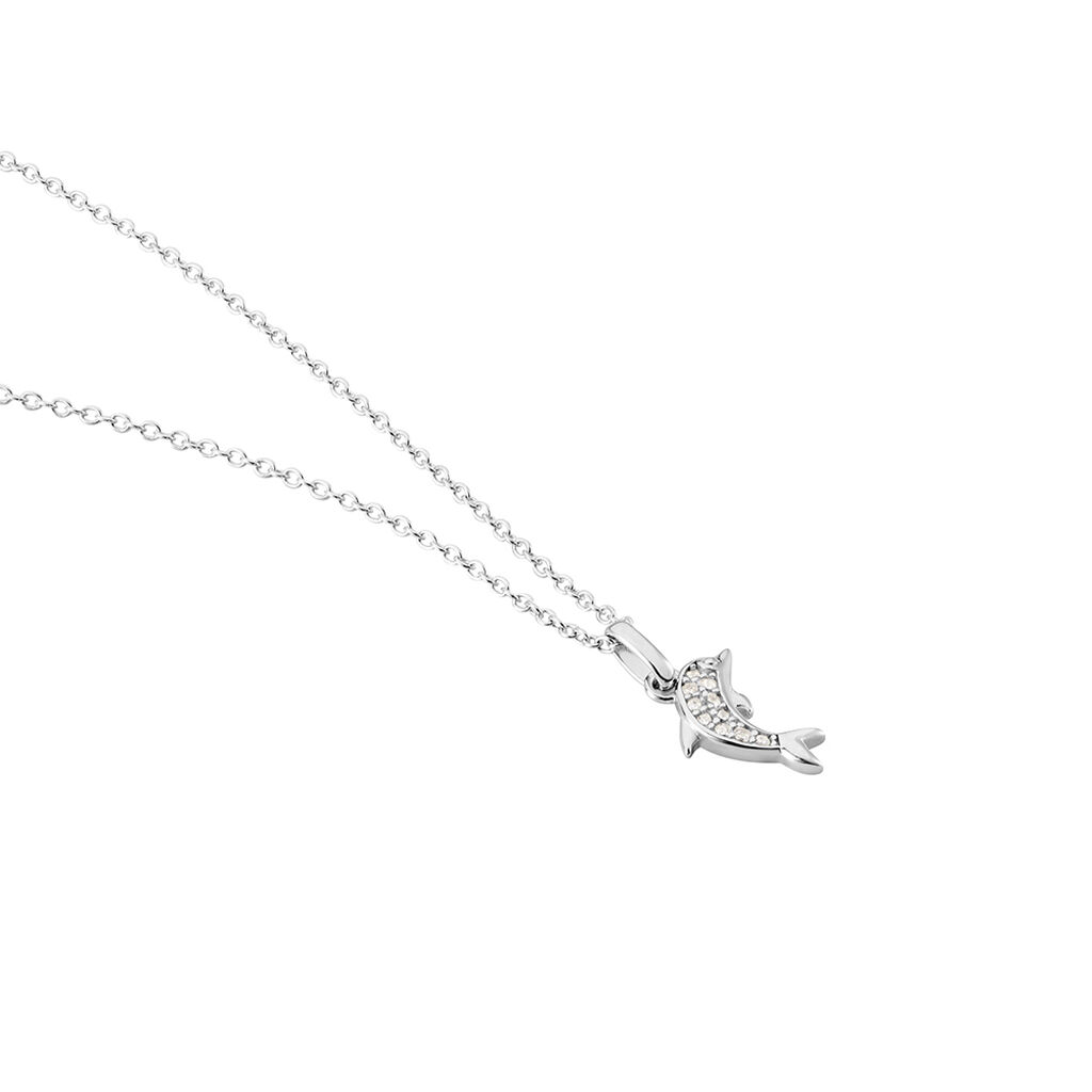 Collier Giullia Argent Blanc Oxyde De Zirconium