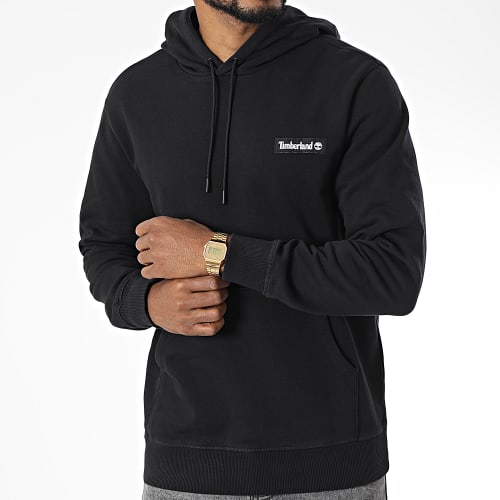 Sweat Capuche Badge A6CB6 Noir