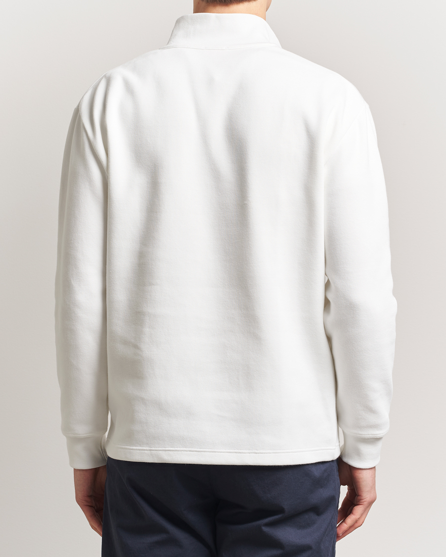 Armor-lux Camionneur Cotton Half Zip Sweater Milk