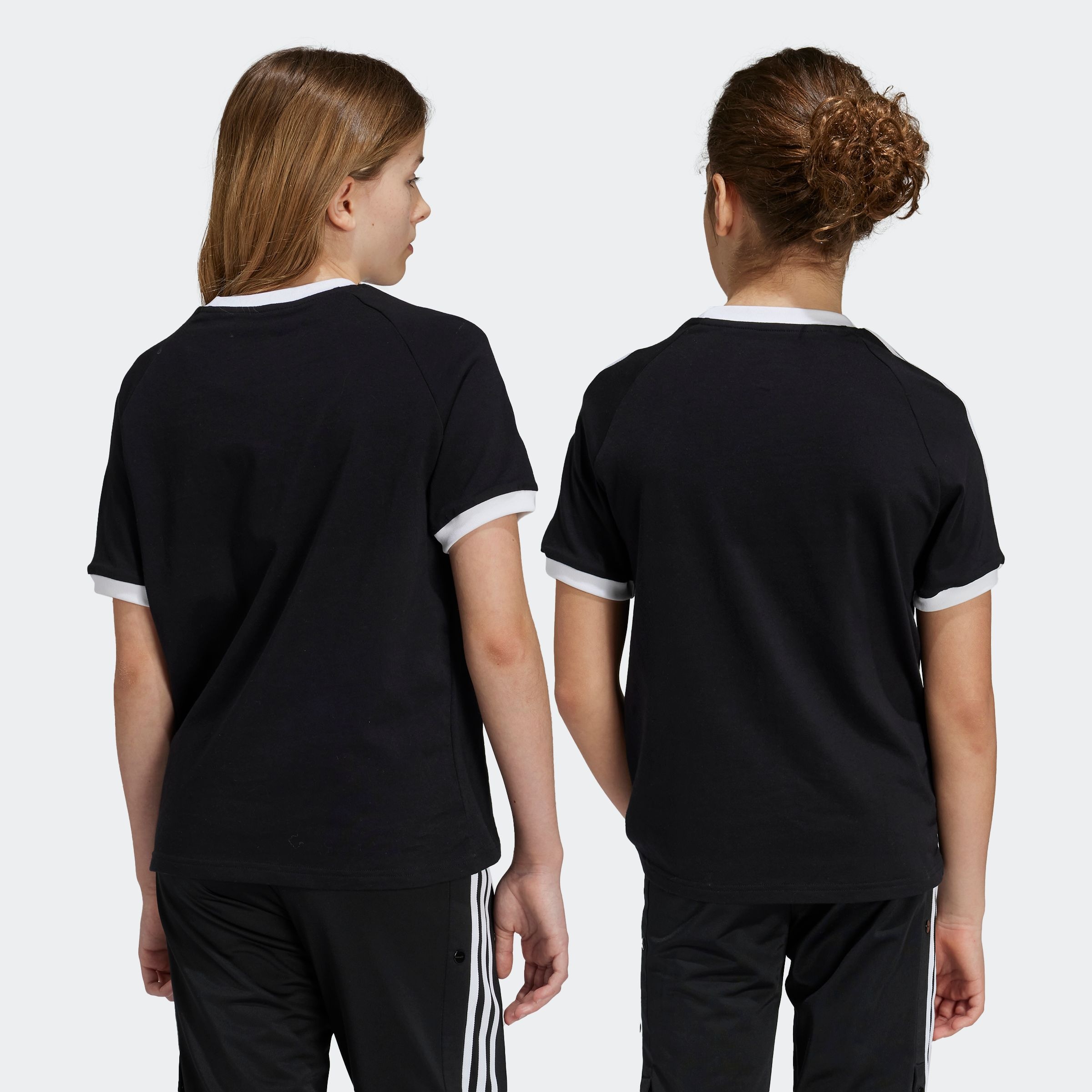 adidas Originals T-Shirt »3 STRIPE TEE« sportlicher Stil, mit kurzen Ärmeln, für Kinder, aus Baumwolle