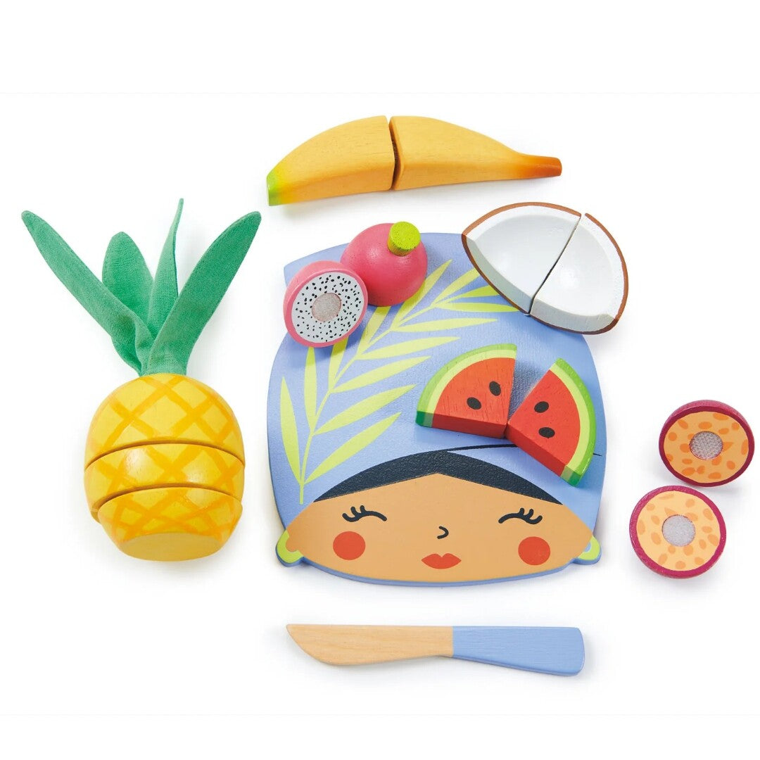 Tender leaf toys snijplankje tropisch fruit