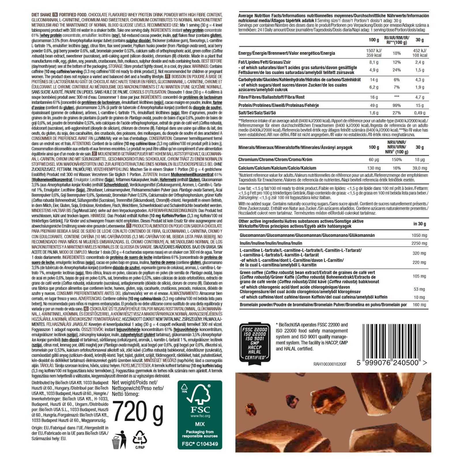Biotech USA Diet Shake 70g