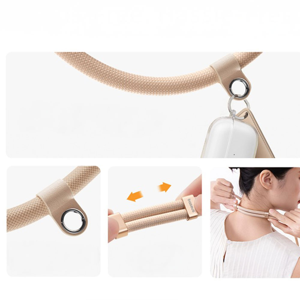 Universal Necklace Handykette Lanyard Umhängeband für Schutzhülle   1x Einlage - Roségold