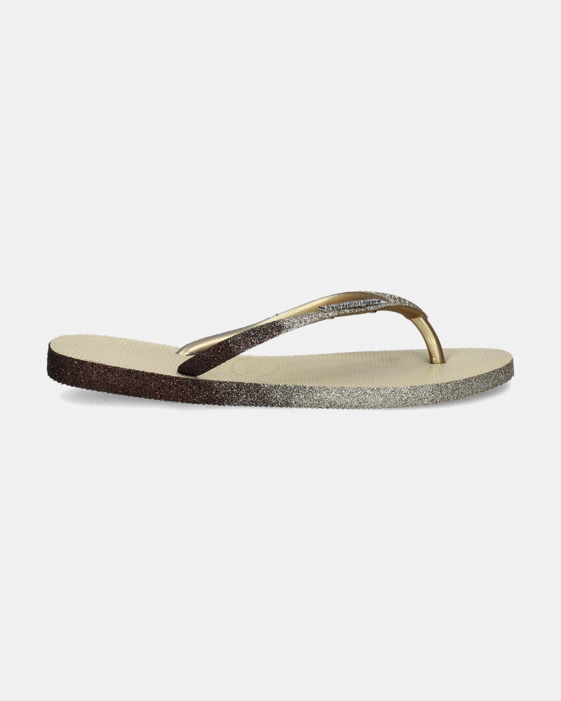 Havaianas Slim Sparkle Slippers  - goud