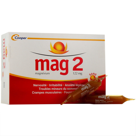 Mag 2 Magnésium - 30 ampoules buvables