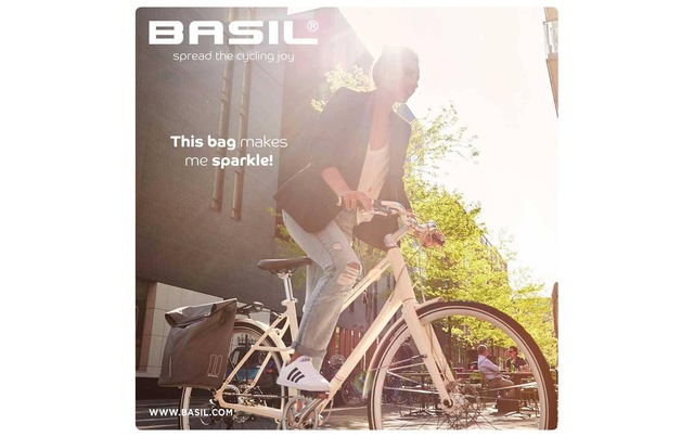 Basil Gepäckträgertasche »Shopper grau«