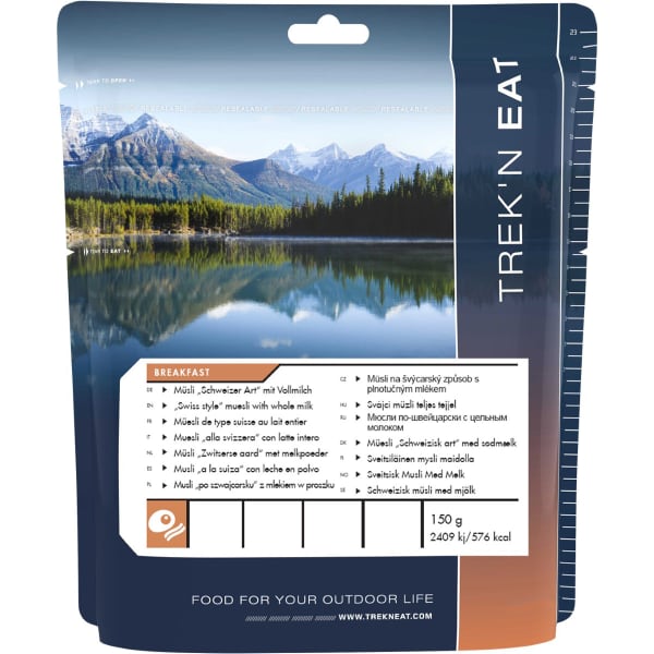 Repas lyophilisé TREK'N EAT MUESLI SUISSE AU LAIT ENTIER 150G