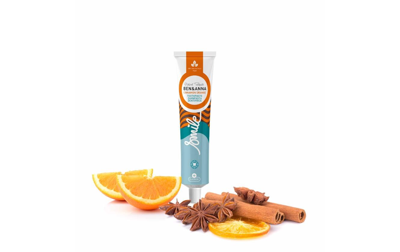 Zahnpasta Cinnamon Orange Fluoride 75 mlNatürliche, vegane Zahnpasta mit Orange-Zimt-Geschmack
