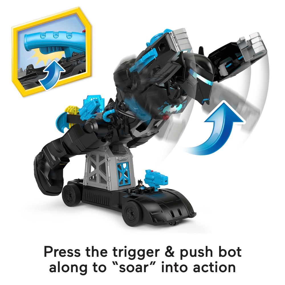 Imaginext DC Super Friends Bat-Tech BatBot und Batman Figur