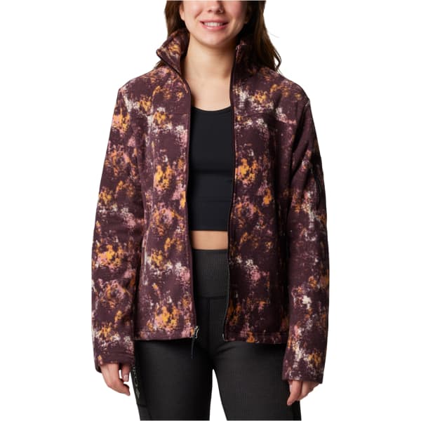 Veste polaire randonnée COLUMBIA W FAST TREK PRINTED JACKET MOONVISTA TIMBE