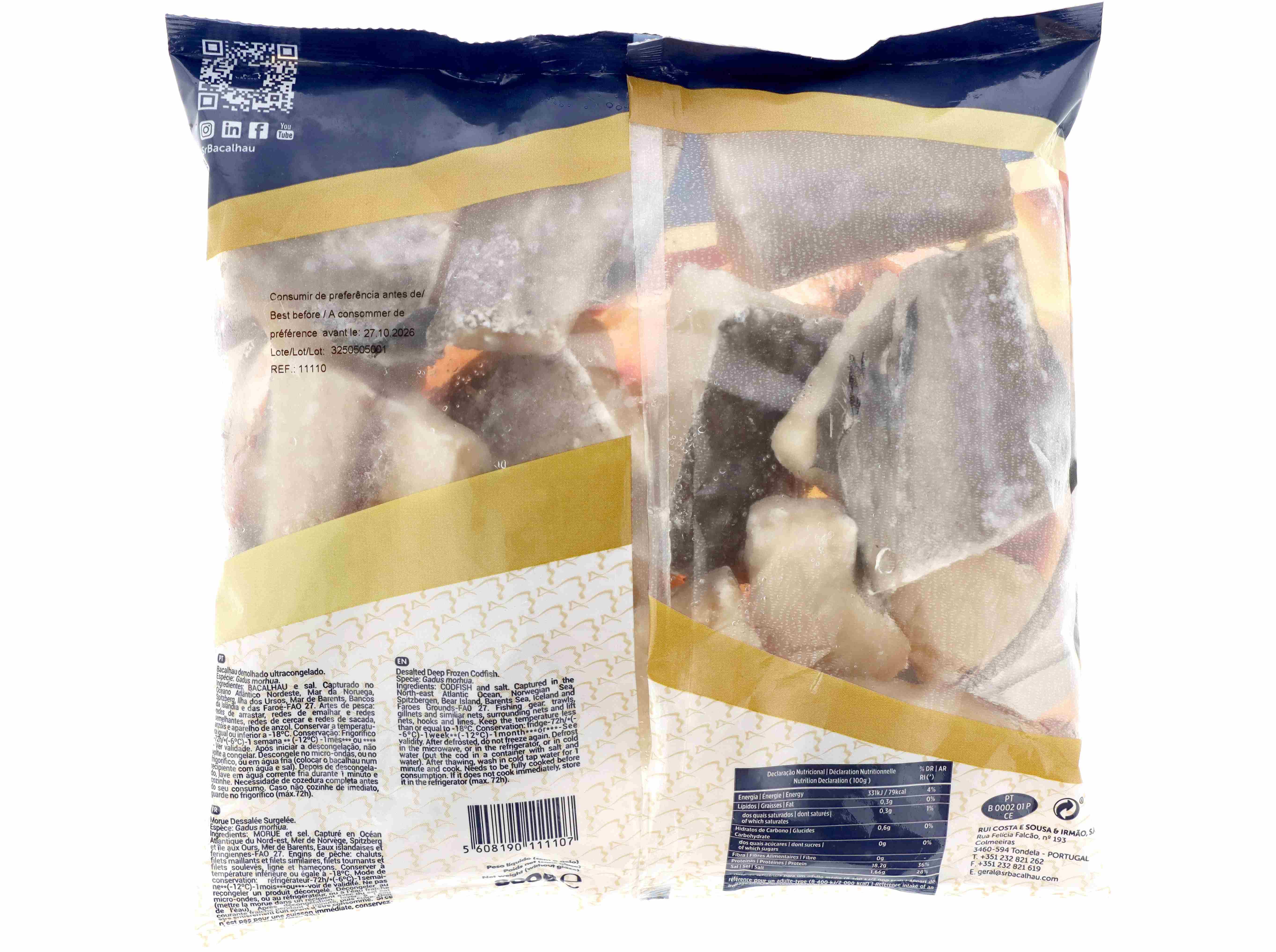 CALDEIRADA SR. BACALHAU BACALHAU CONGELADA 800G
